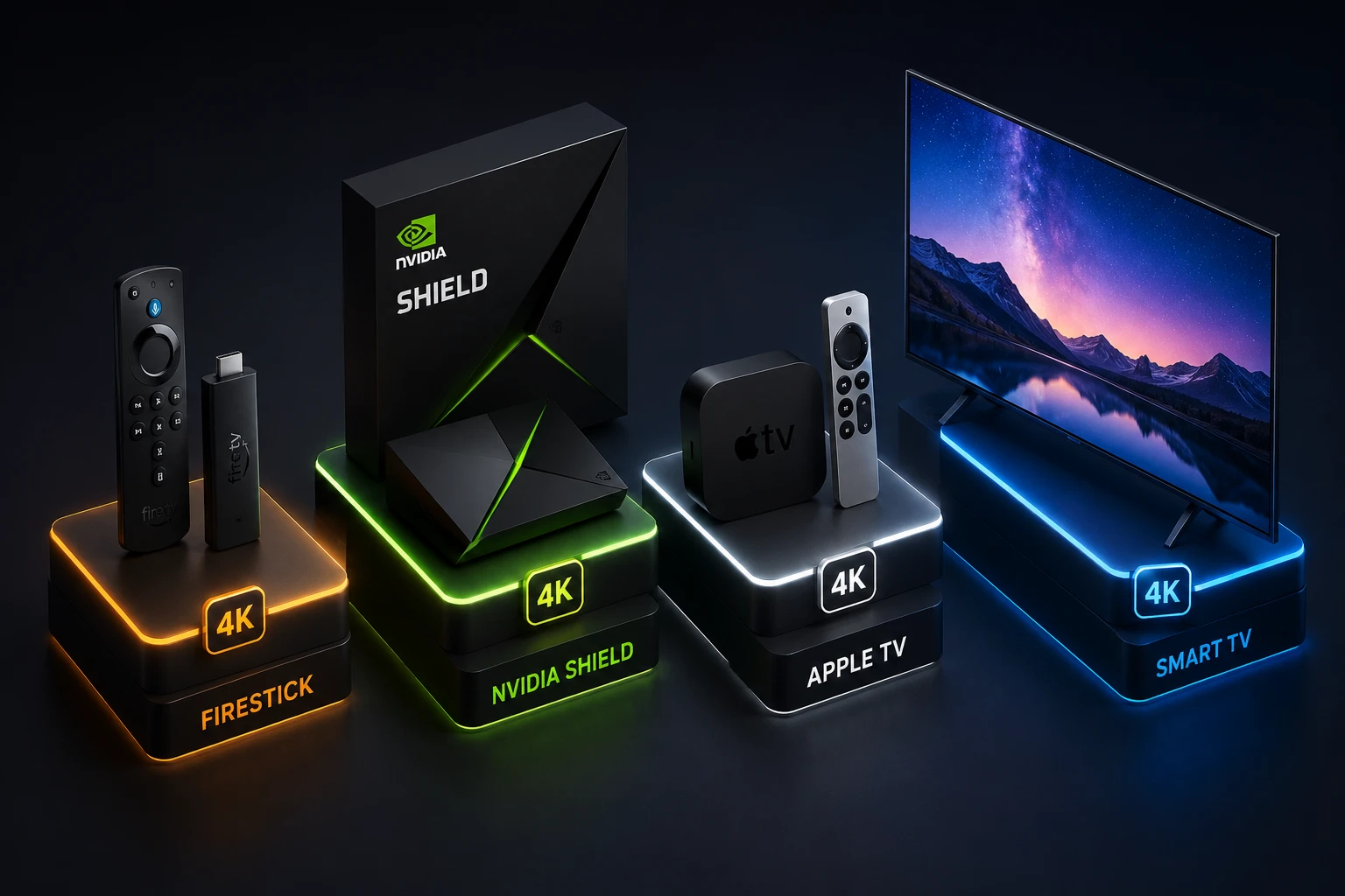 best devices for 4K IPTV — Firestick 4K Max, Smart TV, Apple TV